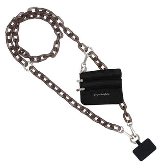 Buy black-chain-with-black-pouch Clip & Go Crossbody Chain with Pouch