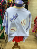 Fantastic Fawn Baseball Sequins Top