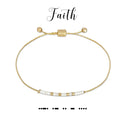 dot & dash Design Faith Bracelet