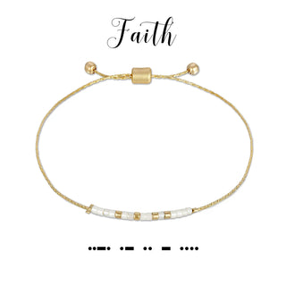 dot & dash Design Faith Bracelet
