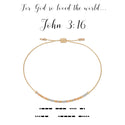 dot & dash Design Faith Bracelet