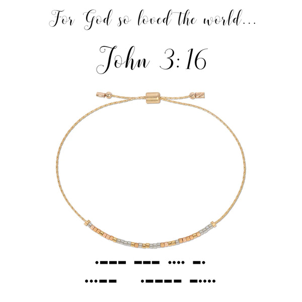 dot & dash Design Faith Bracelet