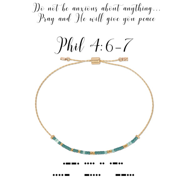 dot & dash Design Faith Bracelet