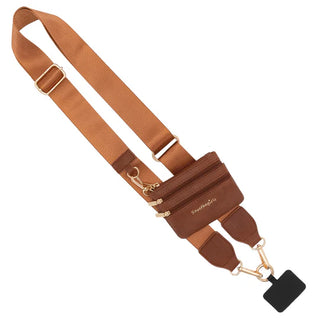 Buy brown Clip & Go Crossbody Strap with Pouch