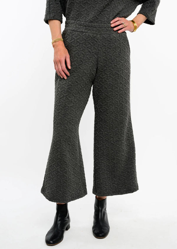 Ivy Jane Charcoal Quilted Pant