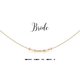 dot & dash Design Wedding Necklace