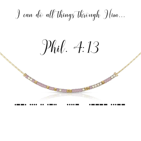 dot & dash Design Faith Necklace