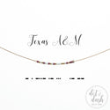 dot & dash Design Collegiate Necklace