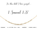 dot & dash Design Faith Necklace