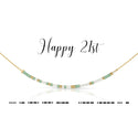 dot & dash Design Birthday Necklace