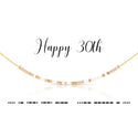 dot & dash Design Birthday Necklace