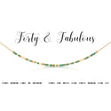 dot & dash Design Birthday Necklace