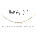 dot & dash Design Birthday Necklace