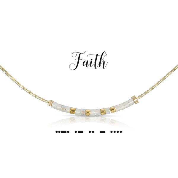 dot & dash Design Faith Necklace