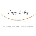 dot & dash Design Birthday Necklace