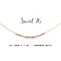 dot & dash Design Birthday Necklace